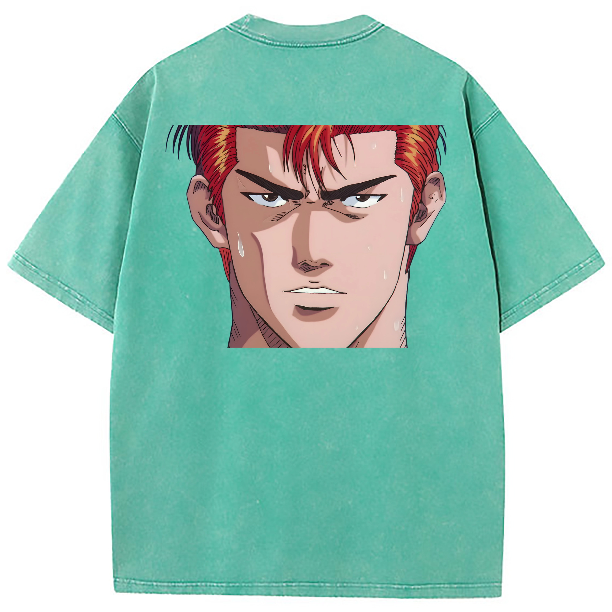 （画像用） SLAM DUNK／スラムダンク 綿100% ヴィンテージ風 半袖Tシャツ（背面プリント）